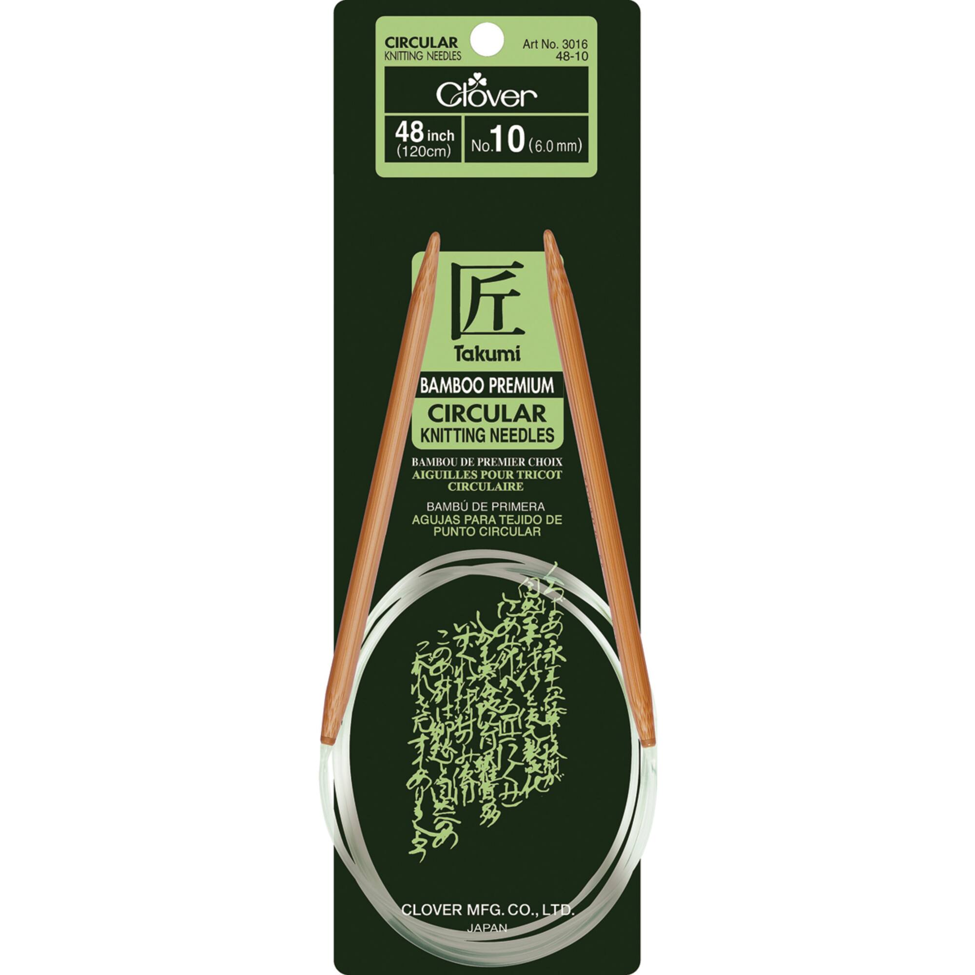Clover Takumi® 48" Bamboo Circular Knitting Needles